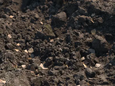 Ultra realistic Dirt pit Scan Low-poly 3D model