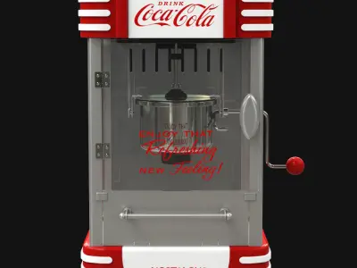 Nostalgia Coca Cola Ounce Kettle Popcorn Maker 3D model