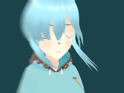 Lucy rapper 3d model  Low-poly 3D model