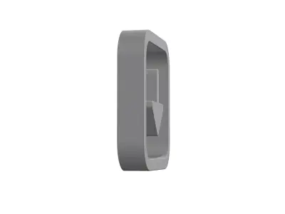 3d arrow alt square down Low-poly 3D model