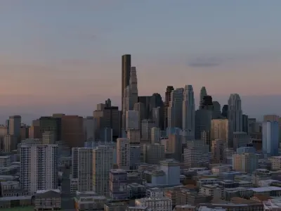 City 55 Low-poly 3D model