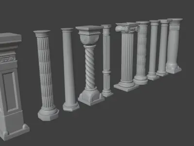 ClassicalColumn3DModelCollection 3D model