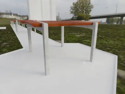 Street Furniture - Pergola 3D model