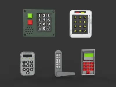 keypad lock 3D model
