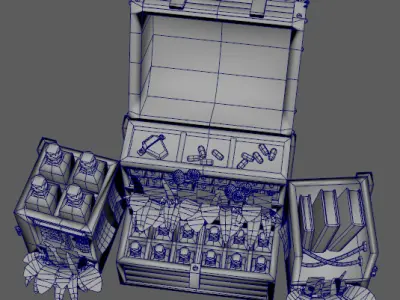alchemists chest Low-poly 3D model