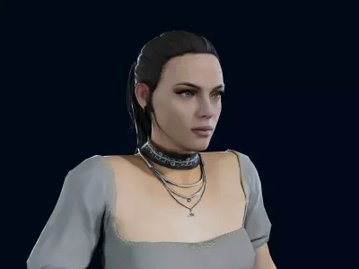 Valkyrie Low-poly 3D model