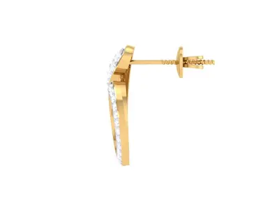 GemStone Diamond Light weight earring 48 3D print model