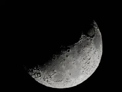 Realistic Moon Low-poly 3D model