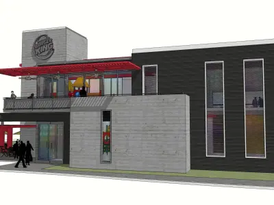 Retail burger King  3D model