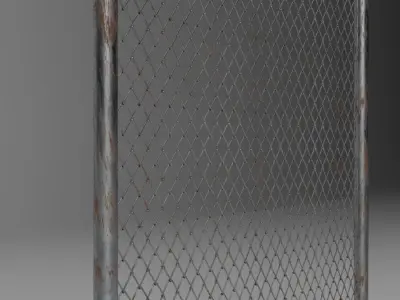 Wire Fence Free 3D model