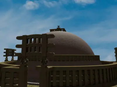 Sanchi Stupa - 3D model 3D model