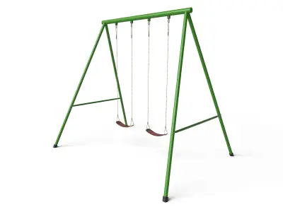 Swing Set Low-poly 3D model