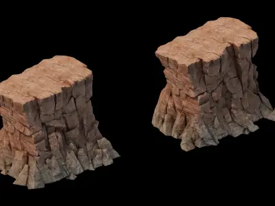 Sennard - Cliffs 02 3D model