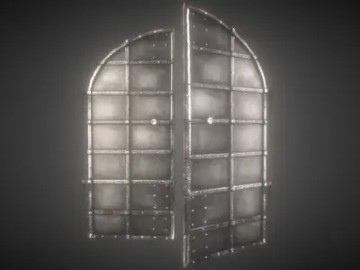 Old Basement Door Free low-poly 3D model