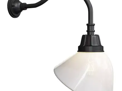 CARSON GOOSENECK WALL SCONCE Low-poly 3D model