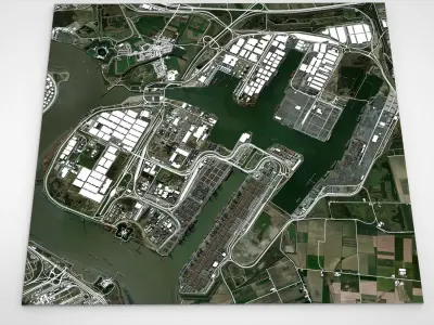 MSC PSA European Terminal  Sint Antoniusweg Beveren Belgium 3D model