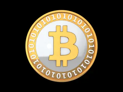 Bitcoin 3D Model coin 3D model