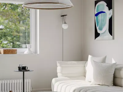 Modern style living room 3D model