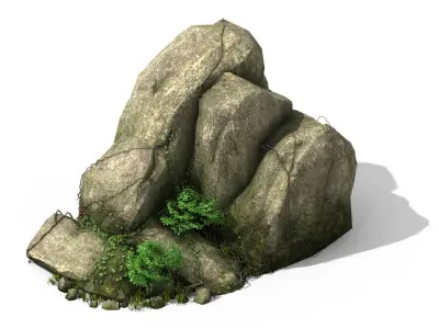 Explore the mountains - rocks 014 3D model