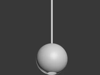 Pendant Map Giopato Coombes Soffio Bolle Bls Mono Lamp 3D model