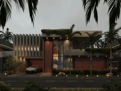 Exterior Villa 3D model shop