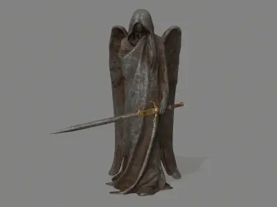 Angel Statue 3 Low-poly 3D model buy