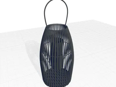 Trendy Metal Lantern 3D model