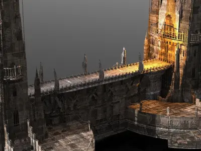 London Celtic watchtowers Castle Kitbash  3D model