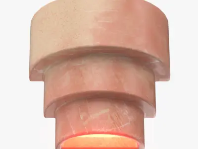 Logan Ceramic Wall Light PBR 3D model