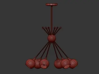MID CENTURY MODERN MOBILE CHANDELIER 3D model
