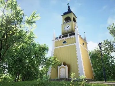 Amiralitetsklockstapeln - The Admiralty bell tower  3D model