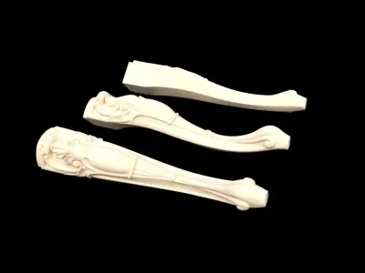 leg High quality 3d models for processing on a cnc machine 3D model 14