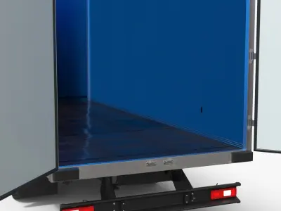  Commercial Cargo Delivery Box Lorry Simplified 