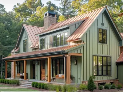 SageTone And Copper Roof Designs 3D Model 3D model