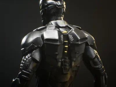 Cyber Ninja Low-poly 3D model purchase