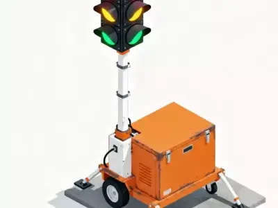 Evolution of Traffic Control - Roadway Infrastructure Collection 3D Model Pack
