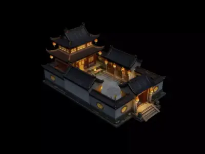 courtyard  3D model