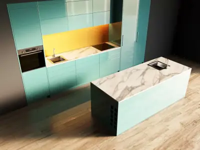 17-Kitchen5 glossy 2 3D model