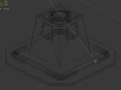 Ground-small operating platform 01 3D model