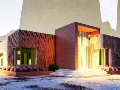 3Bedroom-residential-apartment Low-poly 3D model