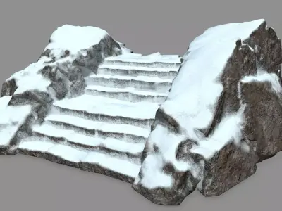 Rock  Gate  Low-poly 3D model
