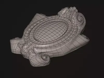 de0310b ornate ornament Low-poly 3D model