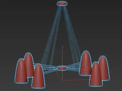 Montfaucon Chandelierr 3D model