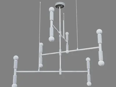 Atomium chandelier 3D model