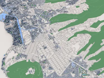 Honolulu City Hawaii 3D model