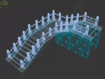 The Tripitaka House - Stairs 01 3D model