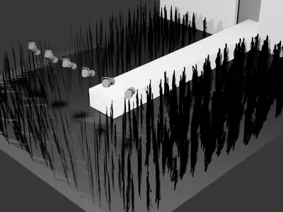 Midnight Elegance  Runway Couture 3D model