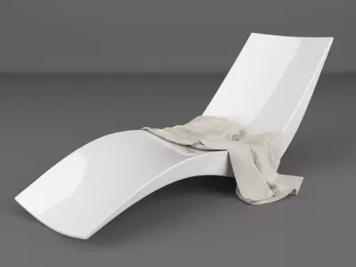 Modern Sun Lounger 6 3D model