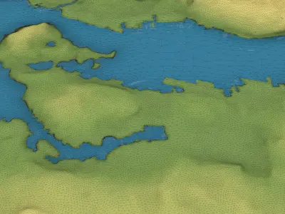 Vancouver - 3D City Topography Terrain 3D Model Pack