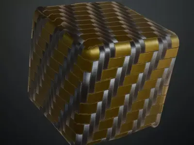 Powered Metal Design PBR Seamless Texture